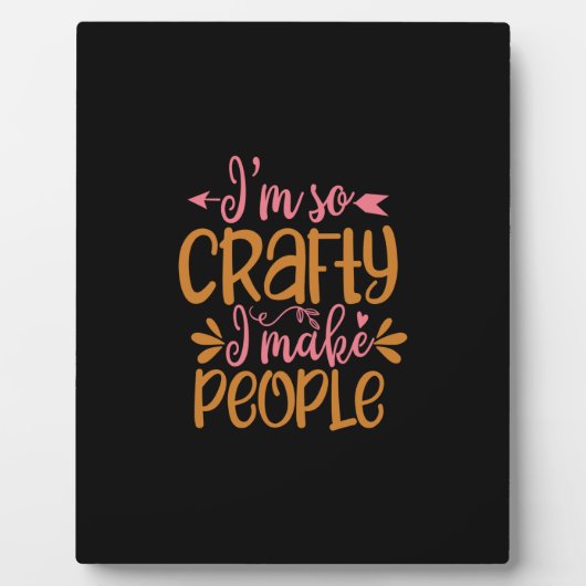 私は人を作るというとても頭が良い フォトプラーク (正面)