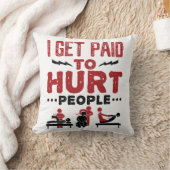 私は人を傷つけるお金を払われる クッション (ブランケット)