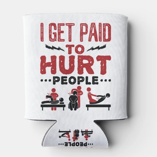 私は人を傷つけるお金を払われる 缶クーラー (裏面)