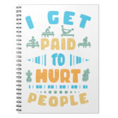 私は人を傷つけるのに給料をもらう ノートブック (正面)