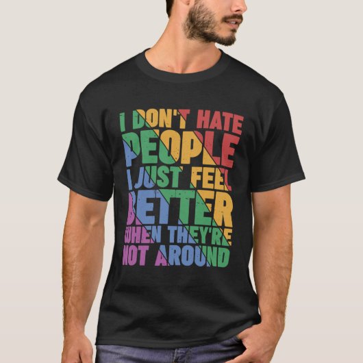 私は人を憎まない Tシャツ (正面)