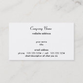 私は人を撃つ。名刺を背景に 名刺 (裏面)