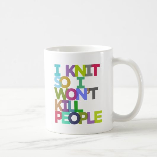 私は人を殺さないように編む コーヒーマグカップ (右)