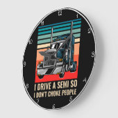 私は人を窒息させないようにセミドライバ ラージ壁時計 (傾斜)