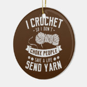 私は人を窒息させないように救かぎる セラミックオーナメント (左)