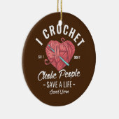 私は人を窒息させないように救かぎる セラミックオーナメント (右)