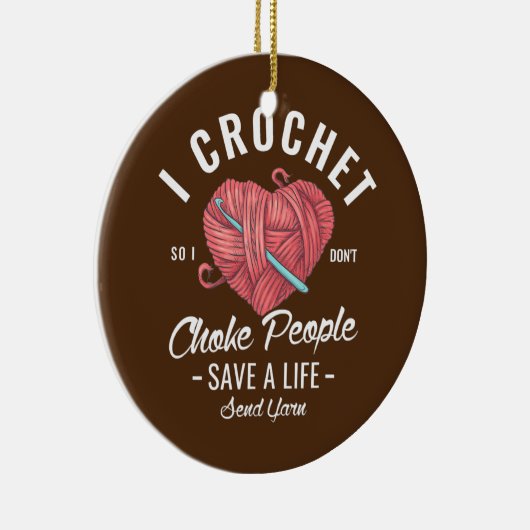 私は人を窒息させないように救かぎる セラミックオーナメント (右)
