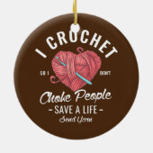 私は人を窒息させないように救かぎる セラミックオーナメント (裏面)