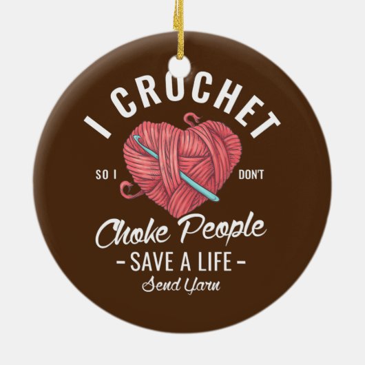 私は人を窒息させないように救かぎる セラミックオーナメント (裏面)