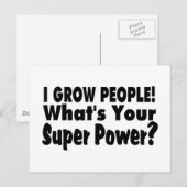 私は人を育てる。What's Your すごい Power ポストカード (正面/裏面)
