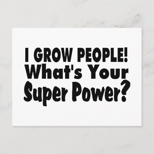 私は人を育てる。What's Your すごい Power ポストカード (正面)