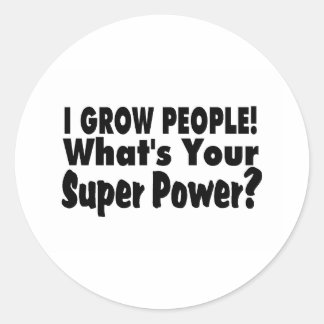 私は人を育てる。What's Your すごい Power ラウンドシール