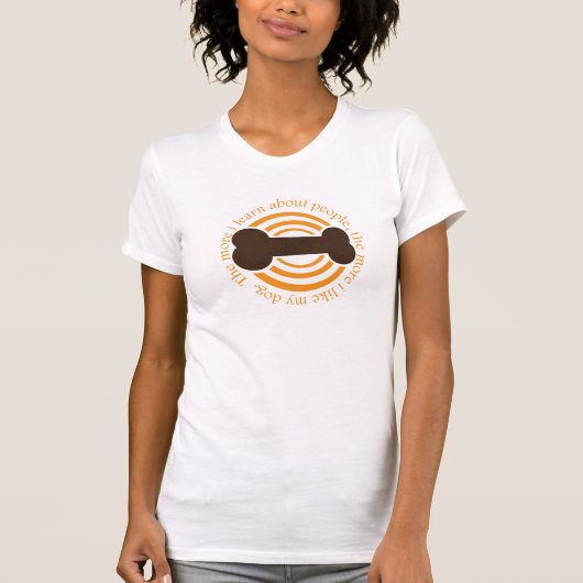 私は人学々についてより私は私のdが好き tシャツ (正面)