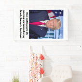 私は人気があるな朝に目覚めることを愛します 横断幕 (インサイチュ)