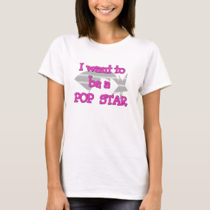 私は人気歌手でありたいと思います Tシャツ