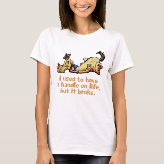 私は人生のハンドルを握っていた Tシャツ (正面)
