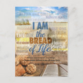 私は人生のパンだ、イエスはヨハネ6で言われた。 ポストカード (正面)