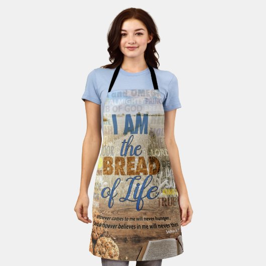 私は人生のパンだ、イエスは言った エプロン (着用した状態)