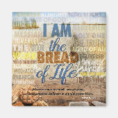 私は人生のパンだ、イエスは言った マグネット (正面)