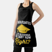 私は人生を卒業する今すぐ簡単になるおもしろい エプロン (インサイチュ)
