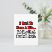 私は人生を持っていた…野球コーチ ポストカード (スタンド正面)