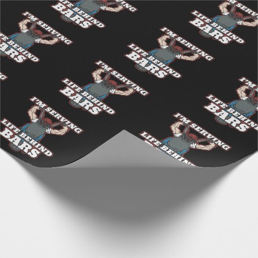 私は人生を支えているバーバイクもしくは自転車に乗る人 ラッピングペーパー (角)