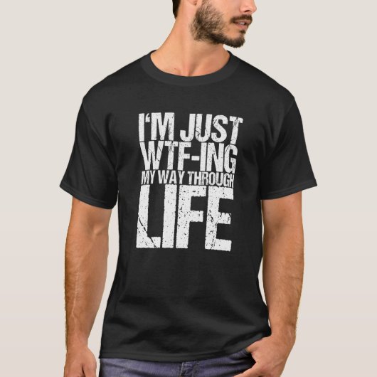 私は人生を歩み抜けるだけだ Tシャツ (正面)