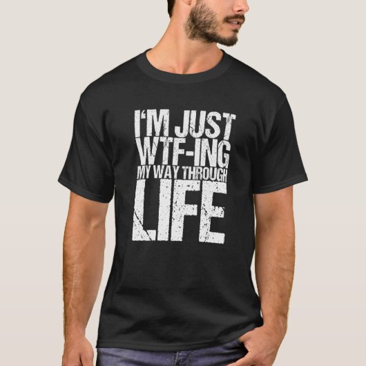 私は人生を歩み抜けるだけだ Tシャツ (正面)