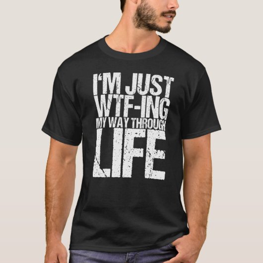私は人生を歩み抜けるだけだ Tシャツ (正面)
