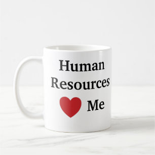私は人的資源をおもしろいなHR愛します私を愛します コーヒーマグカップ