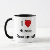 私は人的資源を好みません。私は。愛します。! マグカップ (左)