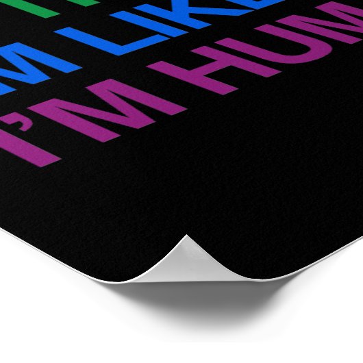 私は人間だ ポスター (角)