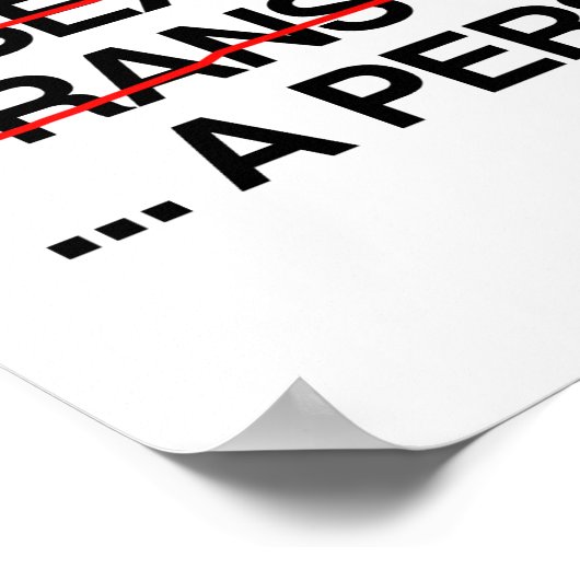 私は人間だ ポスター (角)