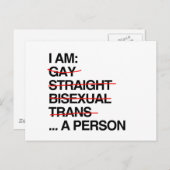 私は人間だ ポストカード (正面/裏面)