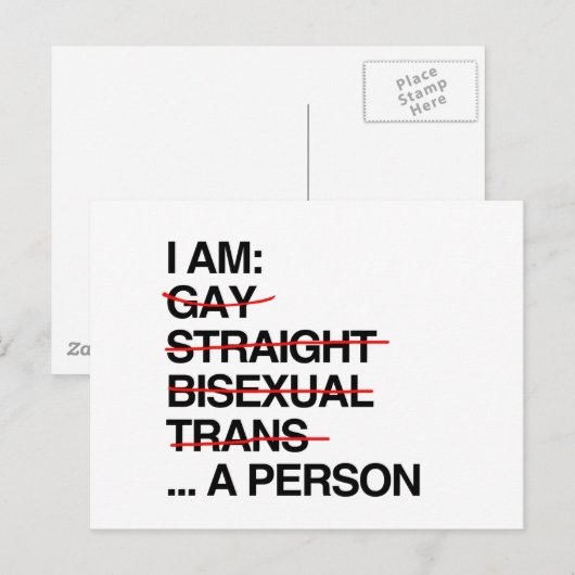 私は人間だ ポストカード (正面/裏面)