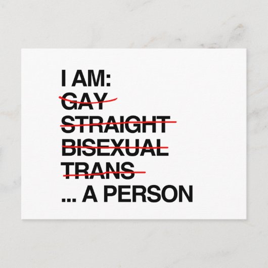 私は人間だ ポストカード (正面)