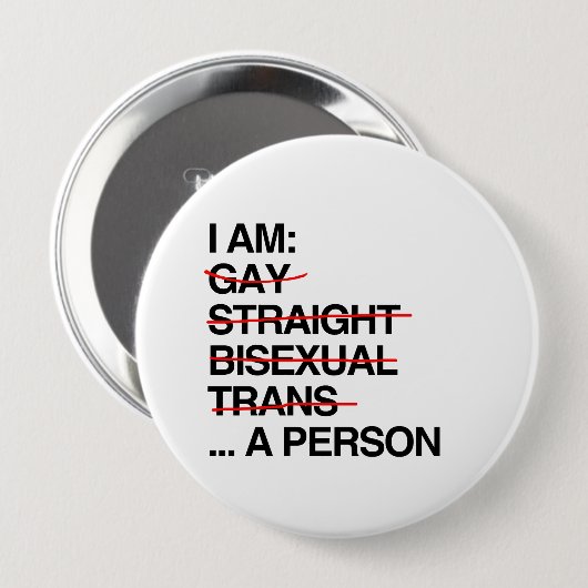 私は人間だ 缶バッジ (正面&裏面)