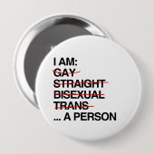 私は人間だ 缶バッジ (正面&裏面)