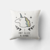 私は人間で信じません クッション (裏面)