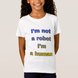 私は人間のロボットではない Tシャツ
