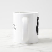 私は人間の猫のようなコーヒーが好おもしろいき ジャンボコーヒーマグカップ (裏面)