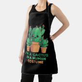 私は人間の衣装サボテンと植物ハのサボテン エプロン (インサイチュ)