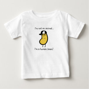 私は人間の豆です! ベビーTシャツ