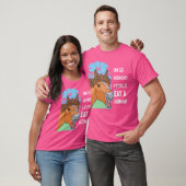 私は人間の馬の馬の食べ馬乗りが非常に飢えている Tシャツ (ユニセックス)