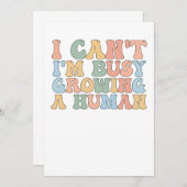 私は人間を育てることが忙しできない 招待状 (正面/裏面)