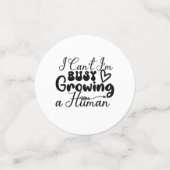 私は人間を育て忙しることができないおもしろい コンフェッティ (スモール正面)