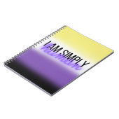 私は人間シンプルだ |バイナリ以外 | LGBTQ+ Notbook ノートブック (左側)