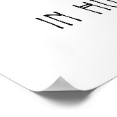 私は人間信じではない ポスター (角)