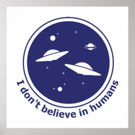 私は人間信じではない ポスター