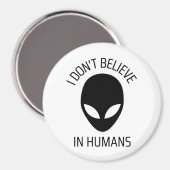 私は人間信じではない マグネット (正面/裏面)